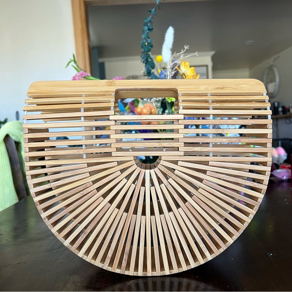 Cult Gaia inspired Bamboo Ark Bag
